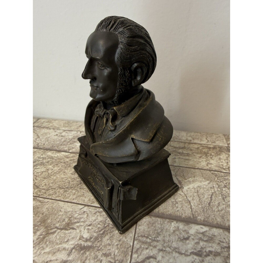 Vintage Richard Wagner Bust Sculpture German Composer Statue Decor READ - Picture 6 of 13